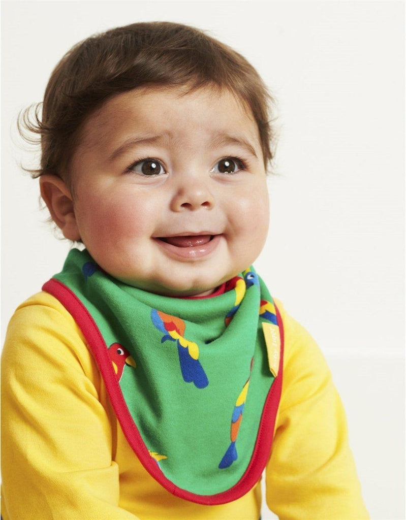 Toby Tiger Organic Parrot Dribble Bib - Say It Baby 
