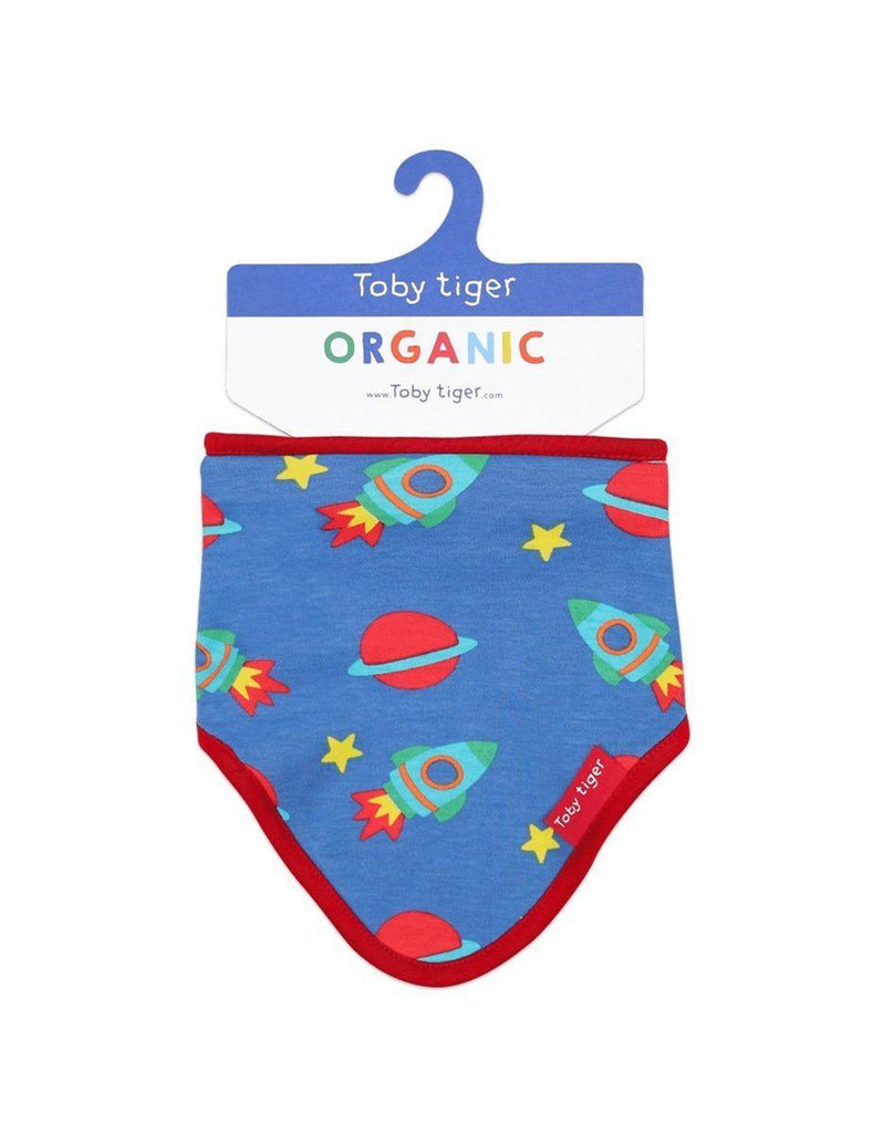 Toby Tiger Organic Space Dribble Bib - Say It Baby 