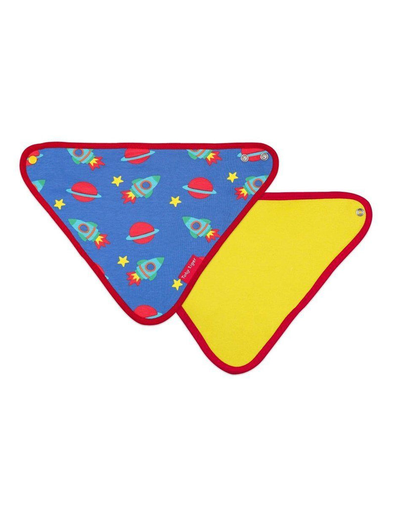 Toby Tiger Organic Space Dribble Bib - Say It Baby 