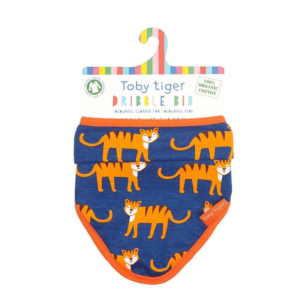 Toby Tiger Organic Tiger Dribble Bib - Say It Baby 