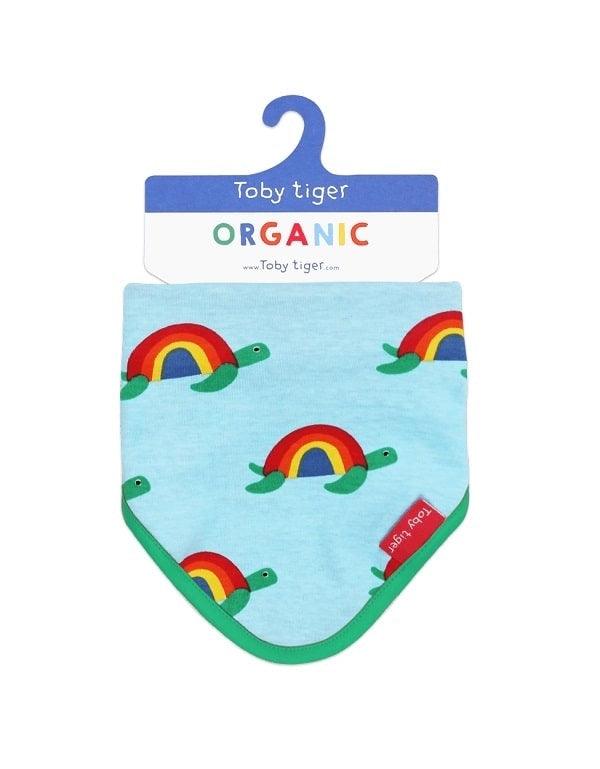 Toby Tiger Organic Turtle Dribble Bib - Say It Baby 