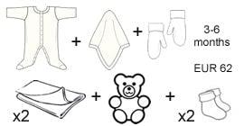 Say It Baby - Baby Girl Clothes Flower Box - Say It Baby  - contents