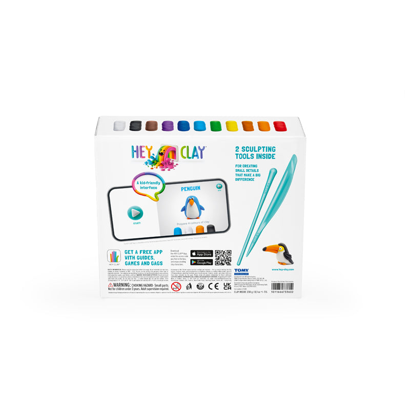 HEY CLAY Birds Modelling Set - Sold by Say It Baby Gifts. Reverse box