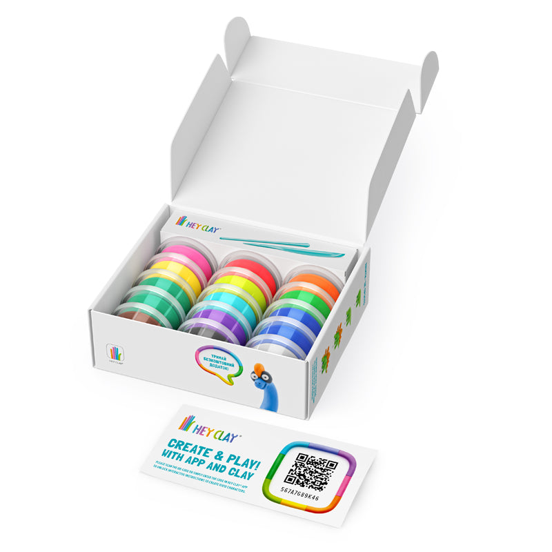 HEY CLAY Dinos Modelling Set. Sold by Say It Gifts. This air-drying modelling set comes with 15 tub of colourful clay, sculpting tools and a fun interactive app - everything need to create these awesome dinosaurs.