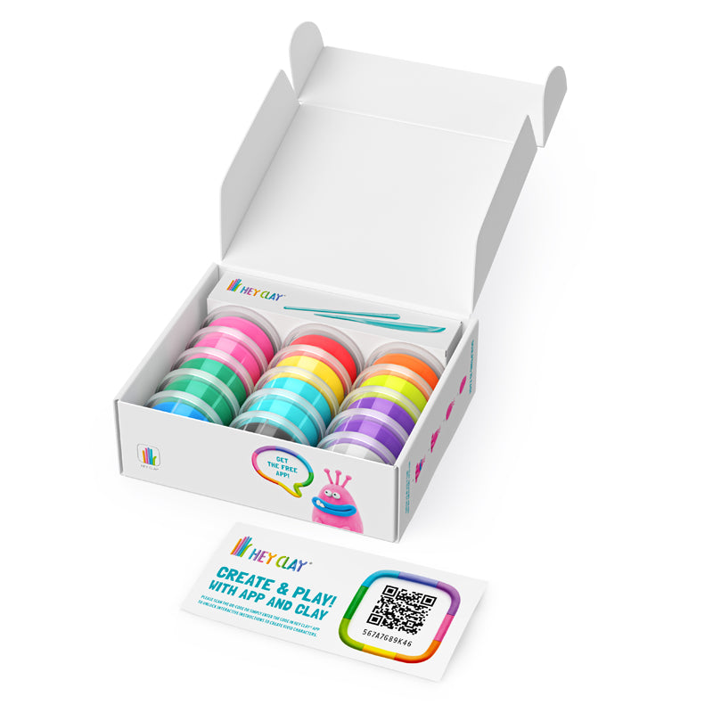 HEY CLAY Monsters Modelling Set- Sold by Say It Baby Gifts. Comes with free app. A great gift to get kids immersed in creativity, fun and learning!