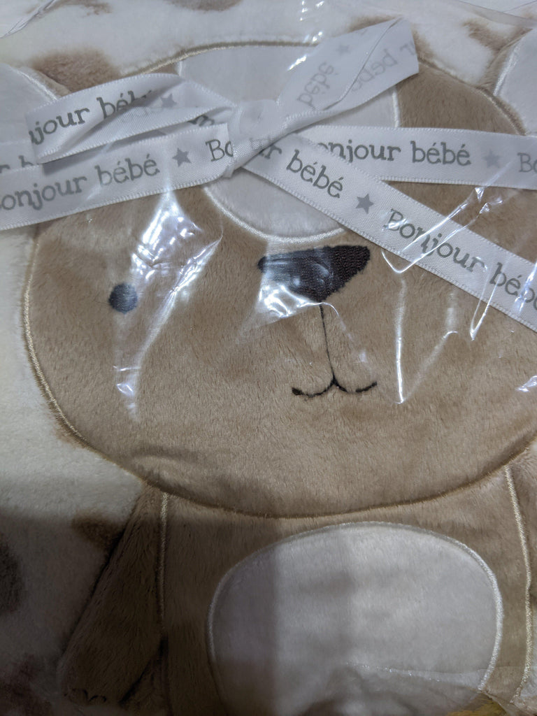 Bonjour Bebe Bear Blanket - Say It Baby 