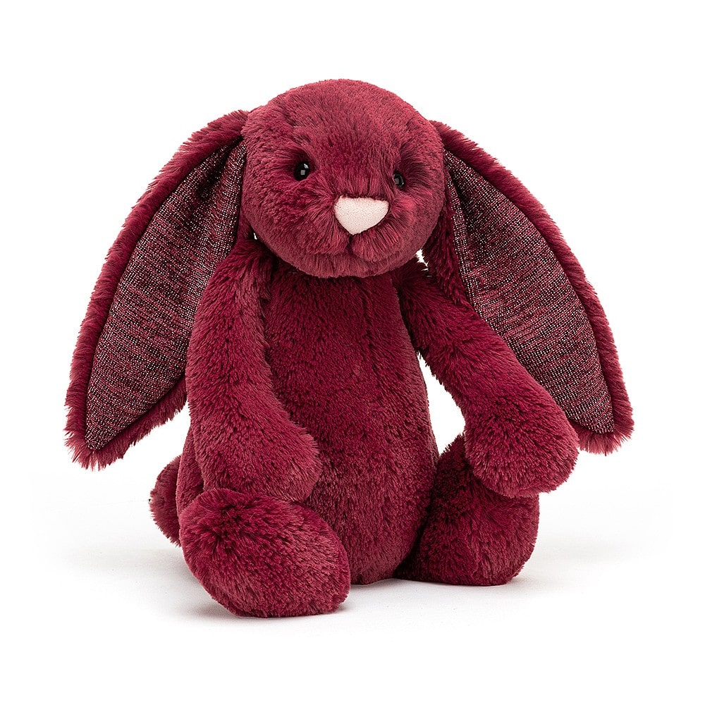 Jellycat Bashful Sparkly Cassis Bunny - Medium. Say It Baby Gifts