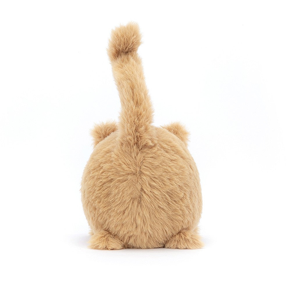 Jellycat Kitten Caboodle - Ginger. Reverse view. Suitable from birth. (Size -approx 10cm x 10cm) Sold by Say It Baby Gifts