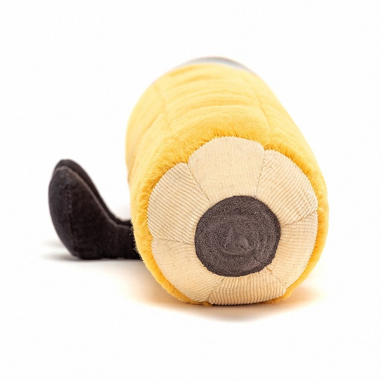 Jellycat Smart Stationery Pencil (Medium) Smart Stationery Pencil is a classic companion with his soft golden body,  suedey pink eraser, bobbly black feet and a cordy nib. This happy little pencil is full of HB hugs!