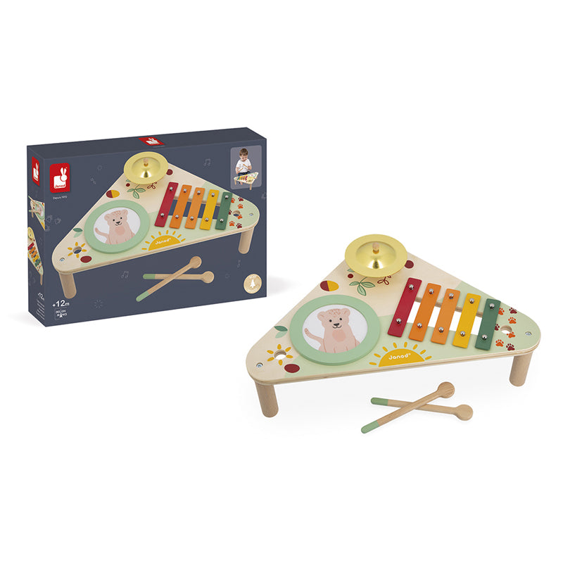 Janod Musical Table Sunshine. Sold by Say It Baby Gifts