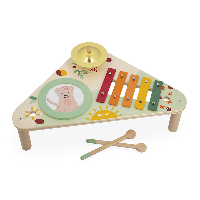 Janod Musical Table Sunshine. Sold by Say It Baby Gifts