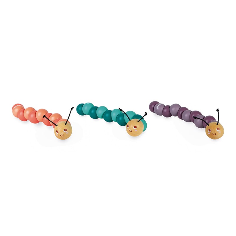 Janod Pocket Articulated Caterpillar - Say It Baby 