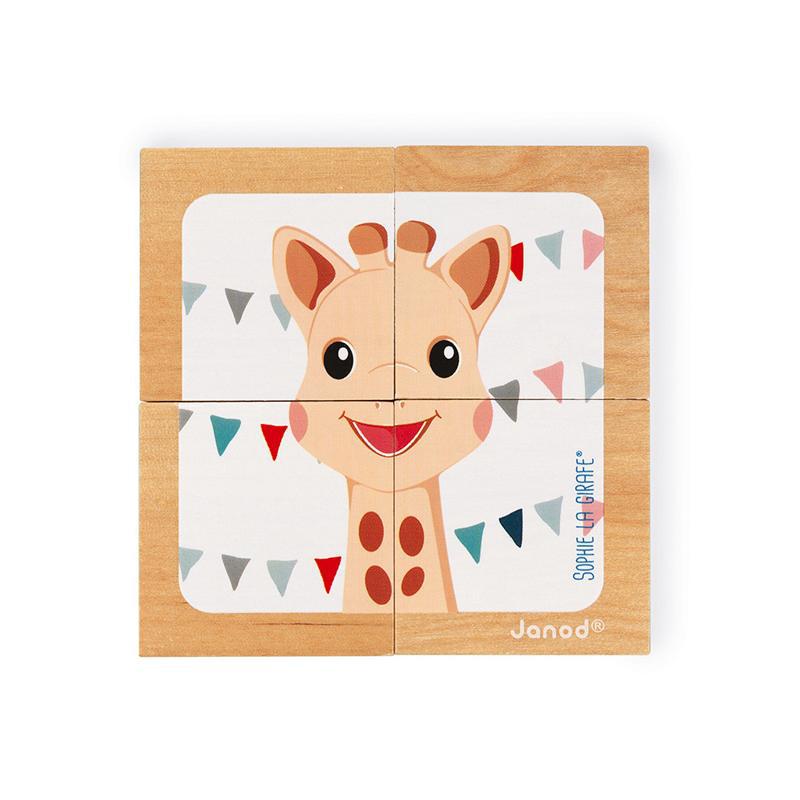 Janod Sophie La Girafe Block Puzzle - Say It Baby 