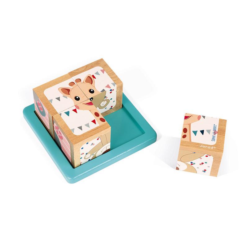 Janod Sophie La Girafe Block Puzzle - Say It Baby 