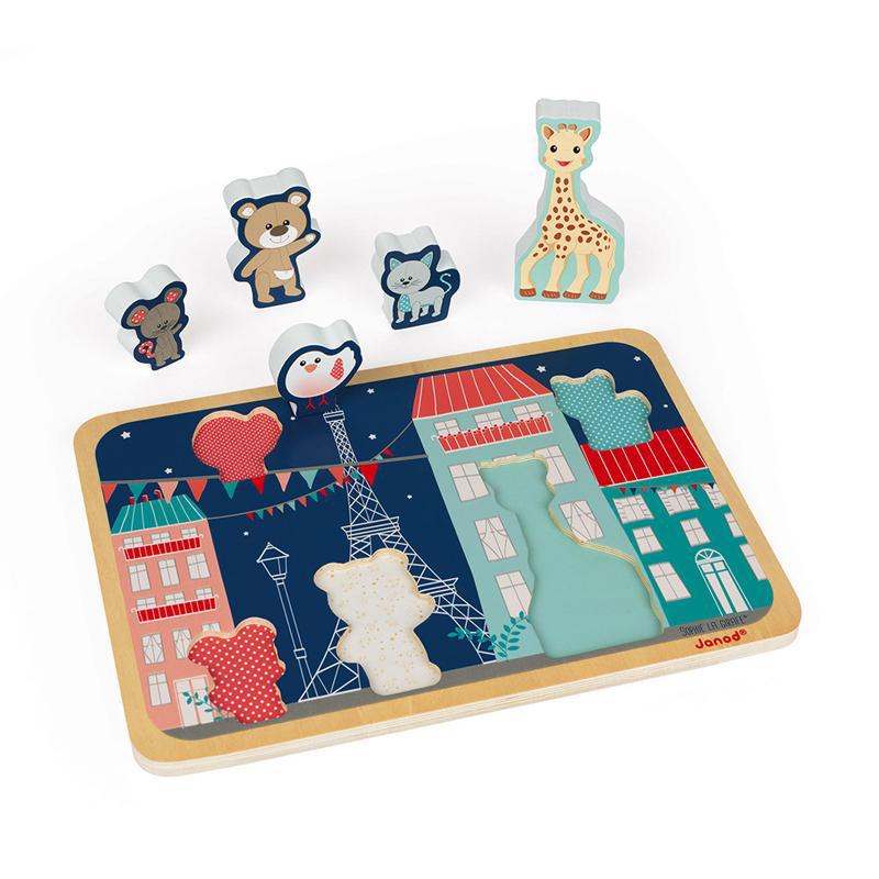 Janod Sophie La Girafe Chunky Puzzle - Say It Baby 