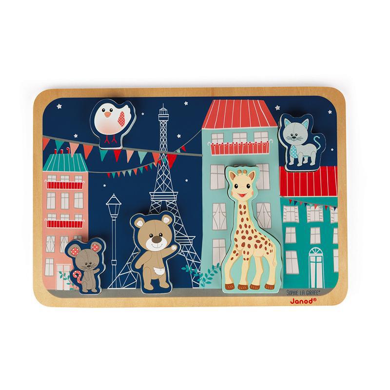 Janod Sophie La Girafe Chunky Puzzle - Say It Baby 