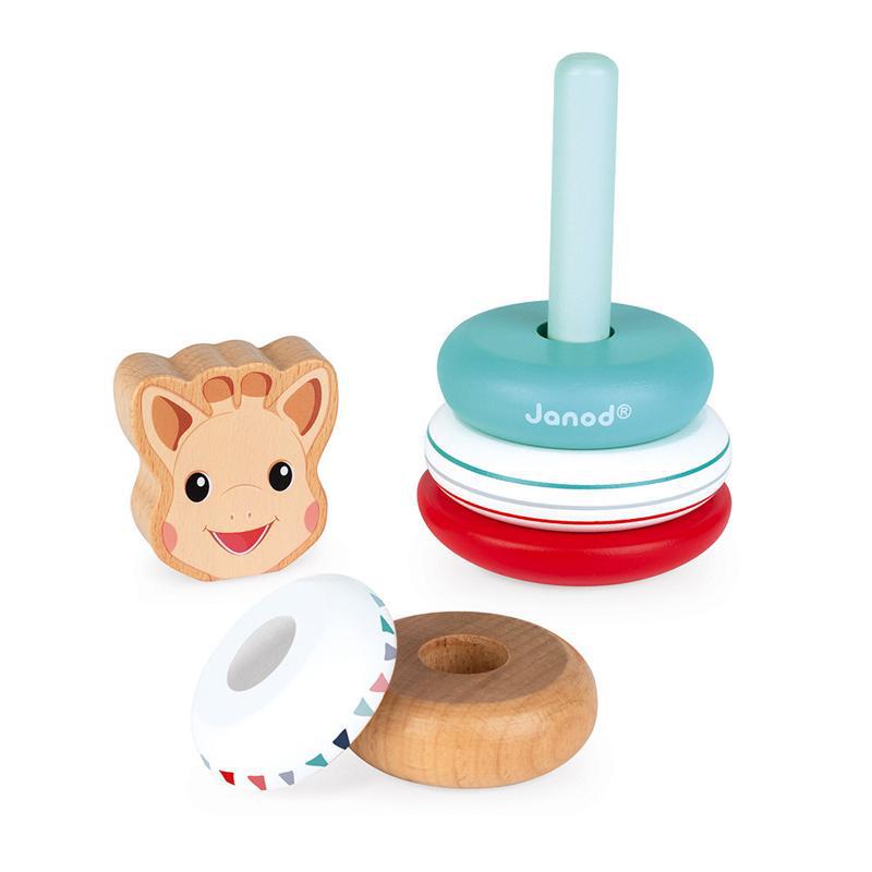 Janod Sophie La Girafe Stackable Roly-Poly Toy - Say It Baby 