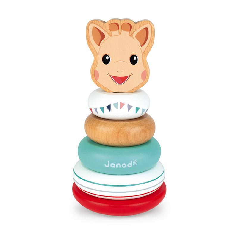 Janod Sophie La Girafe Stackable Roly-Poly Toy - Say It Baby 