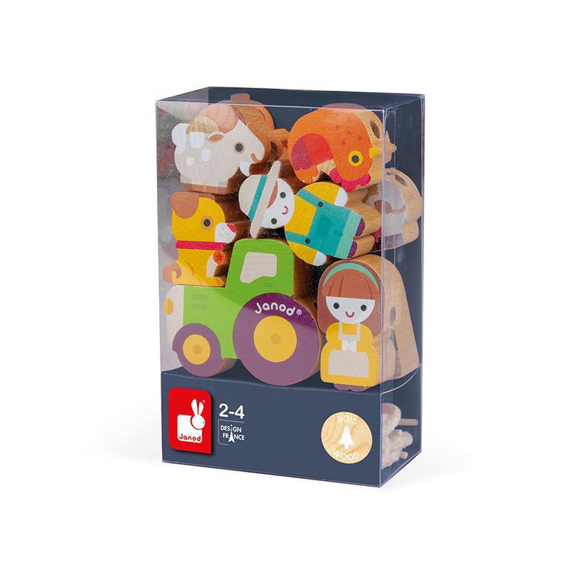 Janod Stringable Farm Pieces - Say It Baby 