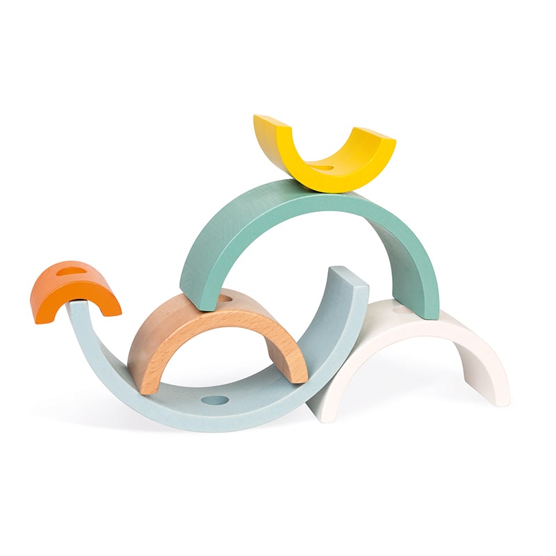 Janod Turtle Toy Part of the Sweet Cocoon range - delicate pastel colours and balancing game