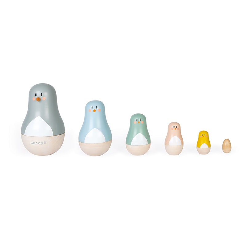 Janod Sweet Cocoon Penguin Russian Dolls