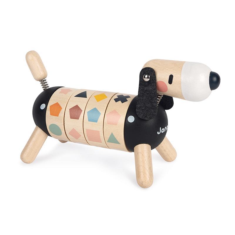Janod Sweet Cocoon Shapes And Colours Dog - Say It Baby 