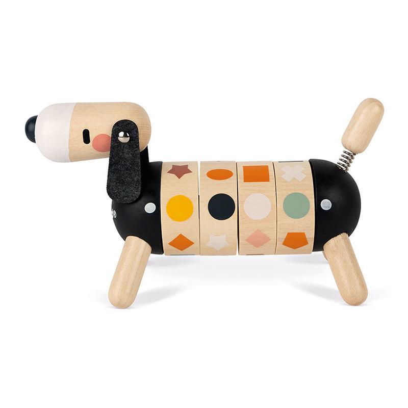 Janod Sweet Cocoon Shapes And Colours Dog - Say It Baby 