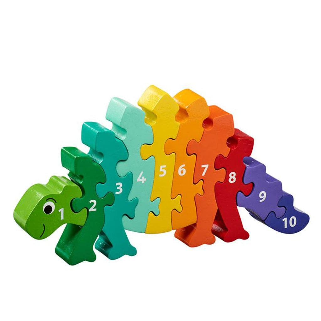Lanka Kade 10 Piece Dinosaur Jigsaw - age 3 and up. Fair Trade. Say It Baby Gifts