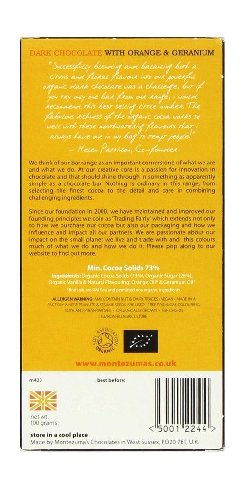 Montezuma's Dark Chocolate Orange & Geranium - Say It Baby 
