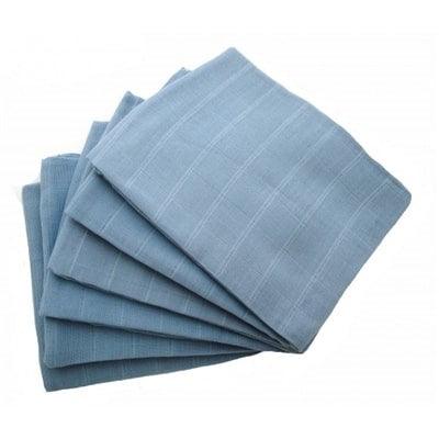 Muslinz - Blue Premium Baby Muslin Squares (Pack of 12) - Say It Baby 