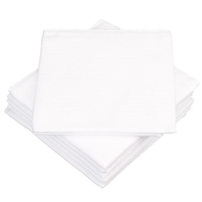 Muslinz - White Premium Baby Muslin Squares (Pack of 12) - Say It Baby 
