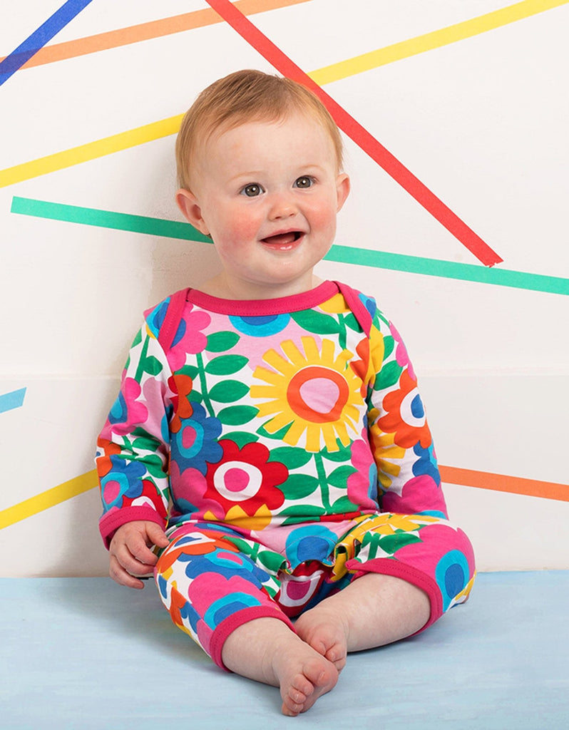 Toby Tiger Organic Flower Power Sleepsuit