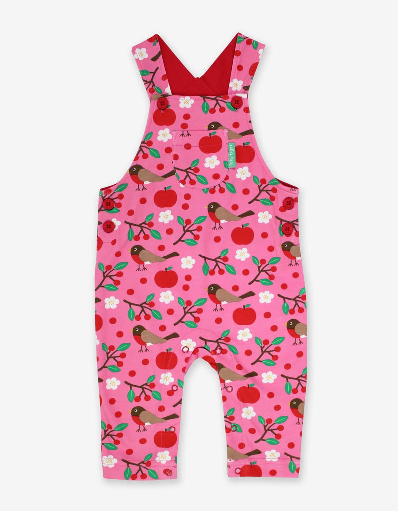 Toby Tiger Organic Robin Print Dungarees