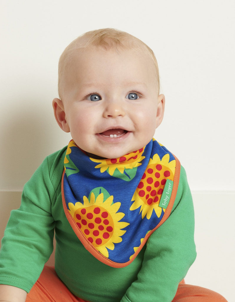 Toby Tiger Organic Sunflower Dribble Bib - Say It Baby 