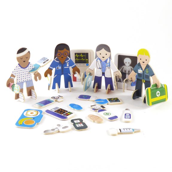 Check Up Time Eco-Friendly Build and Play Set. Plastic Free Play