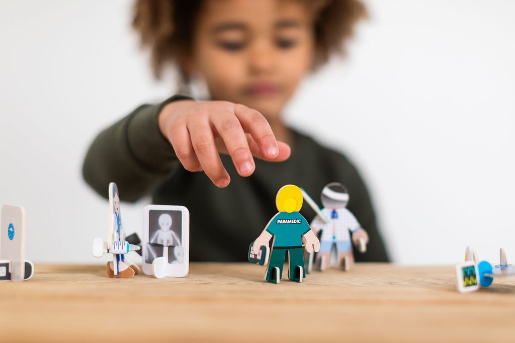 Check Up Time Eco-Friendly Build and Play Set. Plastic Free Play