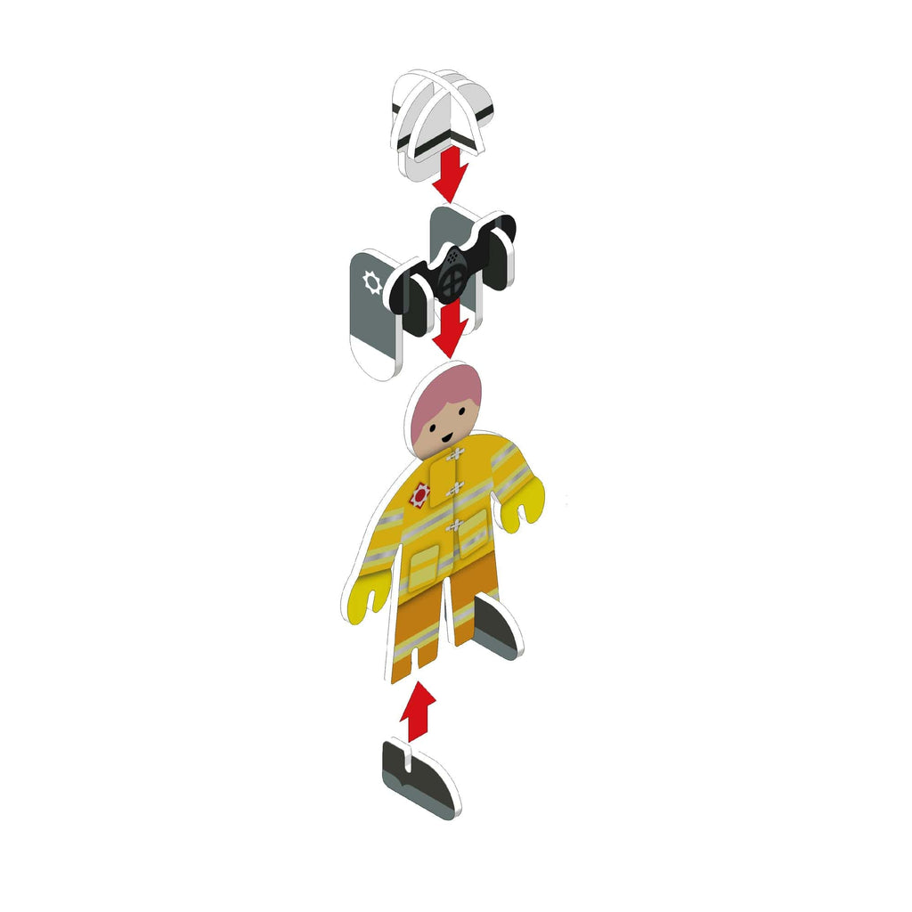 Ready for action - to the rescue! This brilliant Rescue Eco-Friendly Build and Play Set by Playpress contains 4 characters 2 police officers and 2 fearless firefighters, along with the kit that they need!