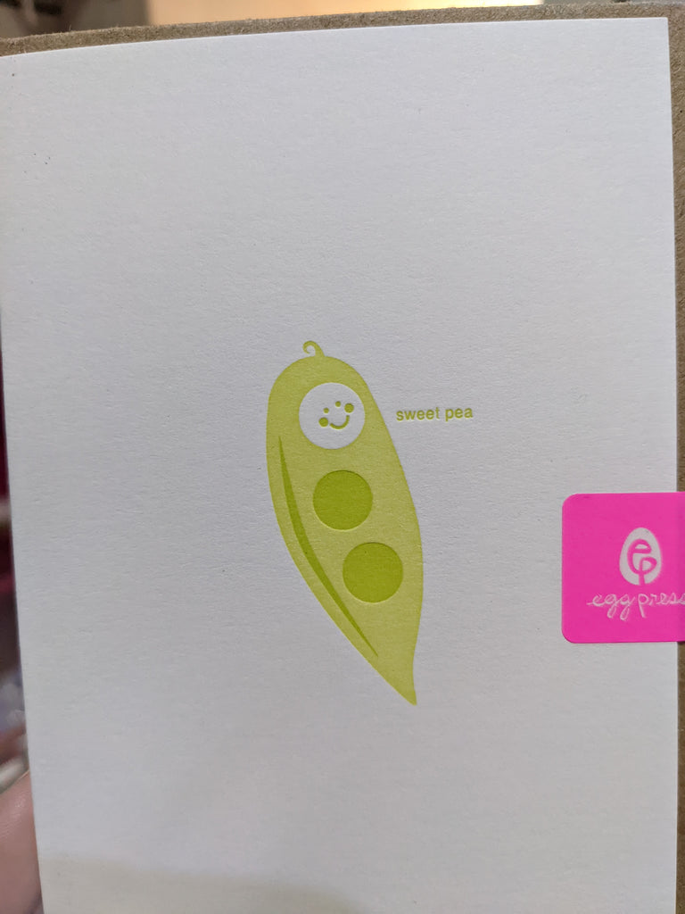 Egg Press Mini Card - Sweet Pea - Say It Baby 