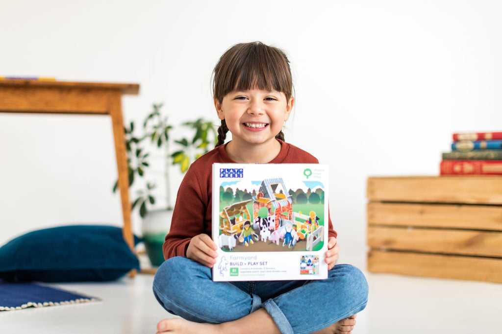 Fun on the farm with this brilliant Farmyard Eco-Friendly Build and Play Set by Playpress. Plastic Free Play. Eco Friendly Toy. Say It Baby Gifts