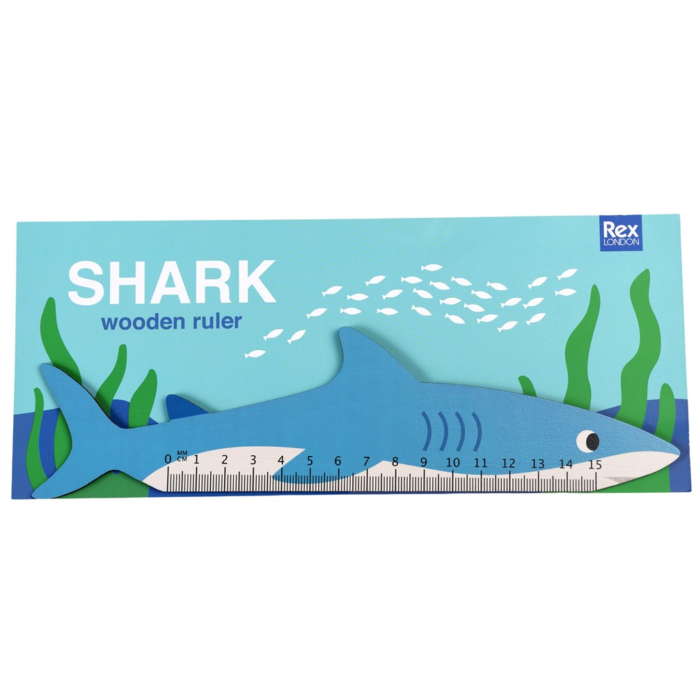 Shark Wooden Ruler by Rex London.