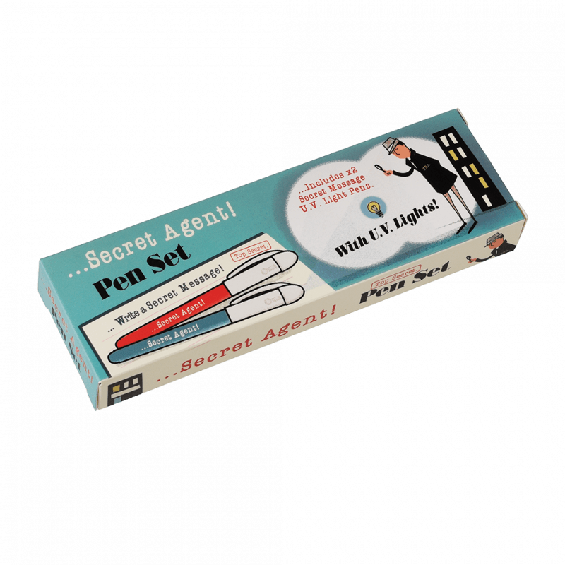 Rex London Set Of 2 Secret Agent Spy Pens. Secret agents get ready! Nobody will be able to intercept your secret message with this fab secret agent tool! Sold by Say It Baby Gifts