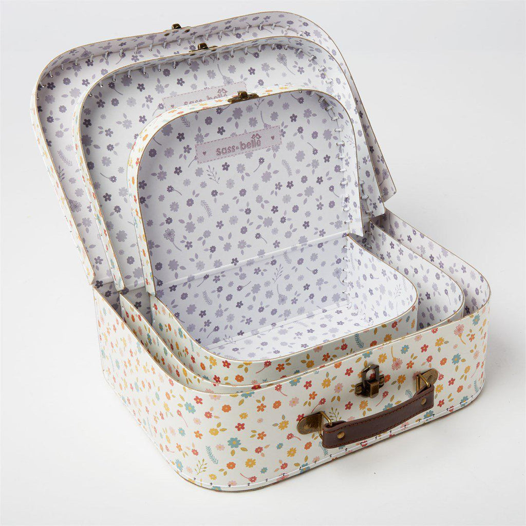 Sass & Belle Happy Animals on Bike Suitcase Trio - Say It Baby 