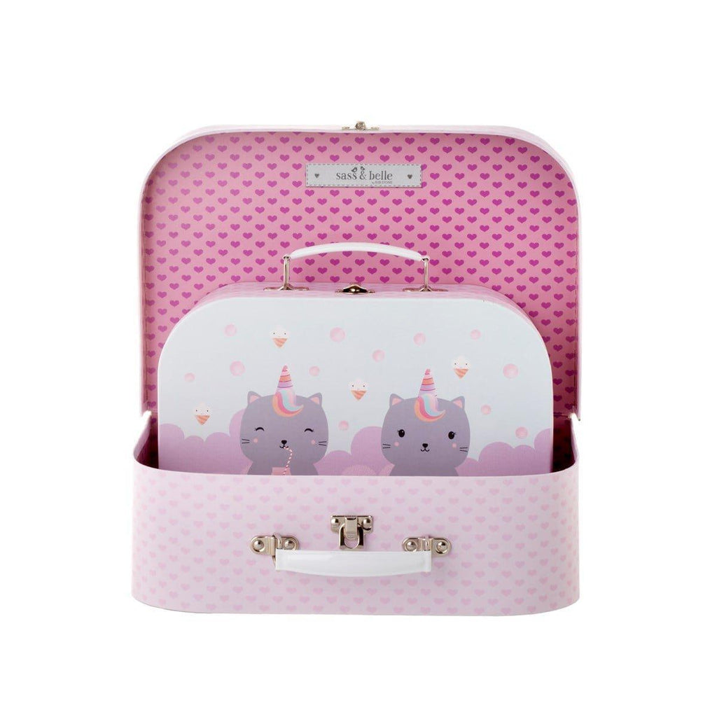 Sass & Belle Luna Caticorn Suitcase Trio - Say It Baby 