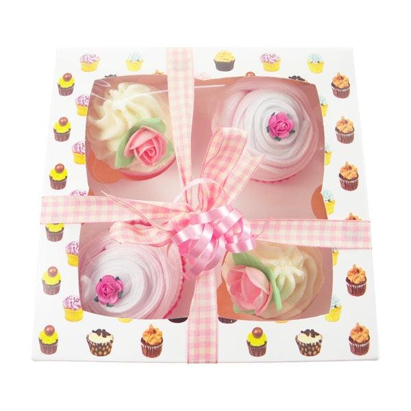Baby Girl Sock Cupcakes with Mummy Bath Melts - Say It Baby 
