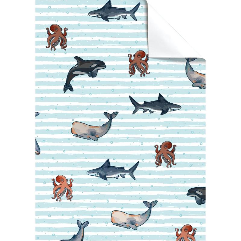 Happy Ocean Gift Wrap Paper - Say It Baby 