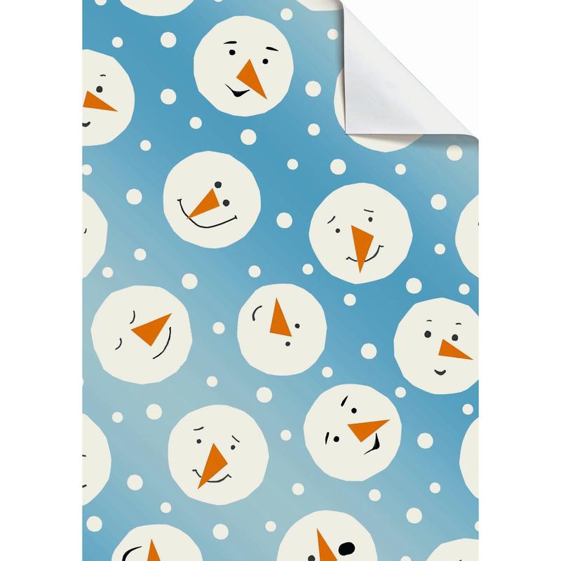 Snowman Gift Wrap Paper - Say It Baby 