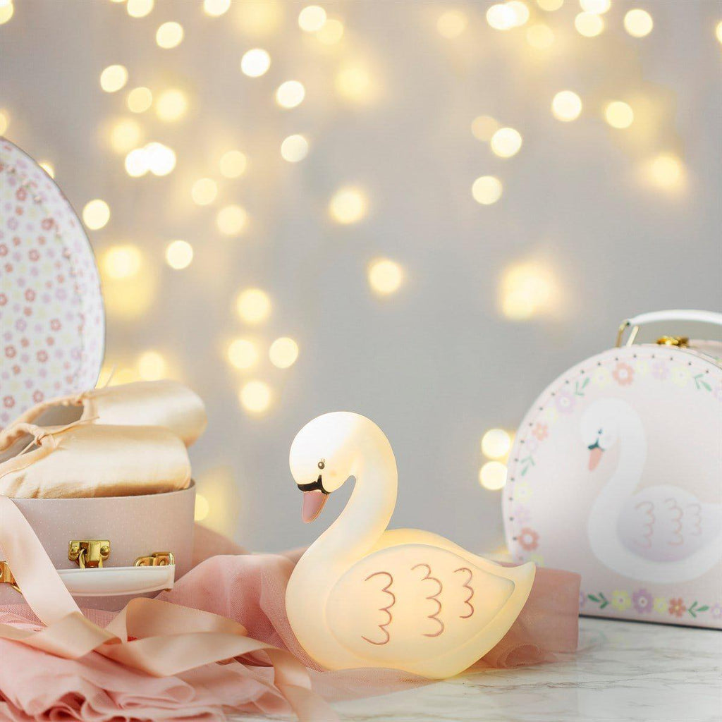 Sass & Belle Freya Swan Night Light - Say It Baby 