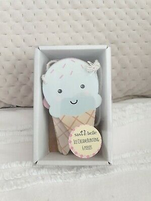 Sass & Belle Ice Cream Bunting - Say It Baby 