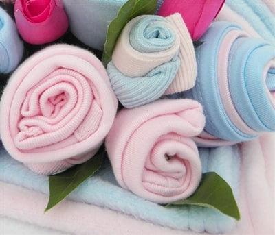 Say It Baby - Traditional Twin Baby Boy & Girl Clothes Bouquet - Say It Baby 
