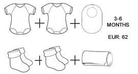 Say It Baby - Traditional Baby Brights Clothes Bouquet - Say It Baby 